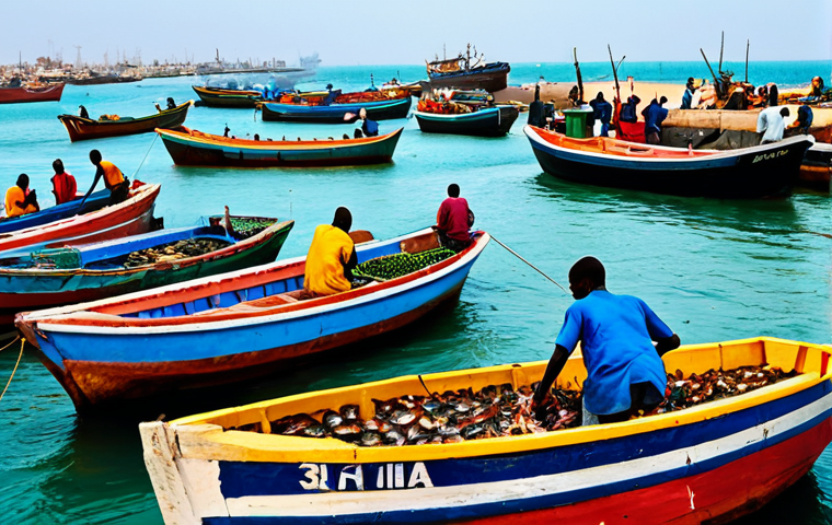 세네갈 주요 수출품 - Peanut Farming in Senegal**

"A Senegalese farmer in traditional clothing tending to a peanut field ...
