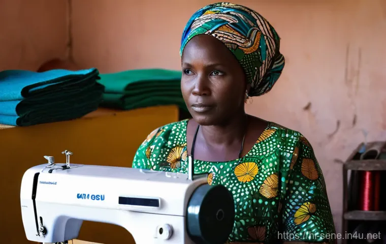 세네갈에서 전기 사정 - **Prompt 2: Renewable Energy Driving Agricultural Prosperity**
    "An expansive, vibrant rural land...